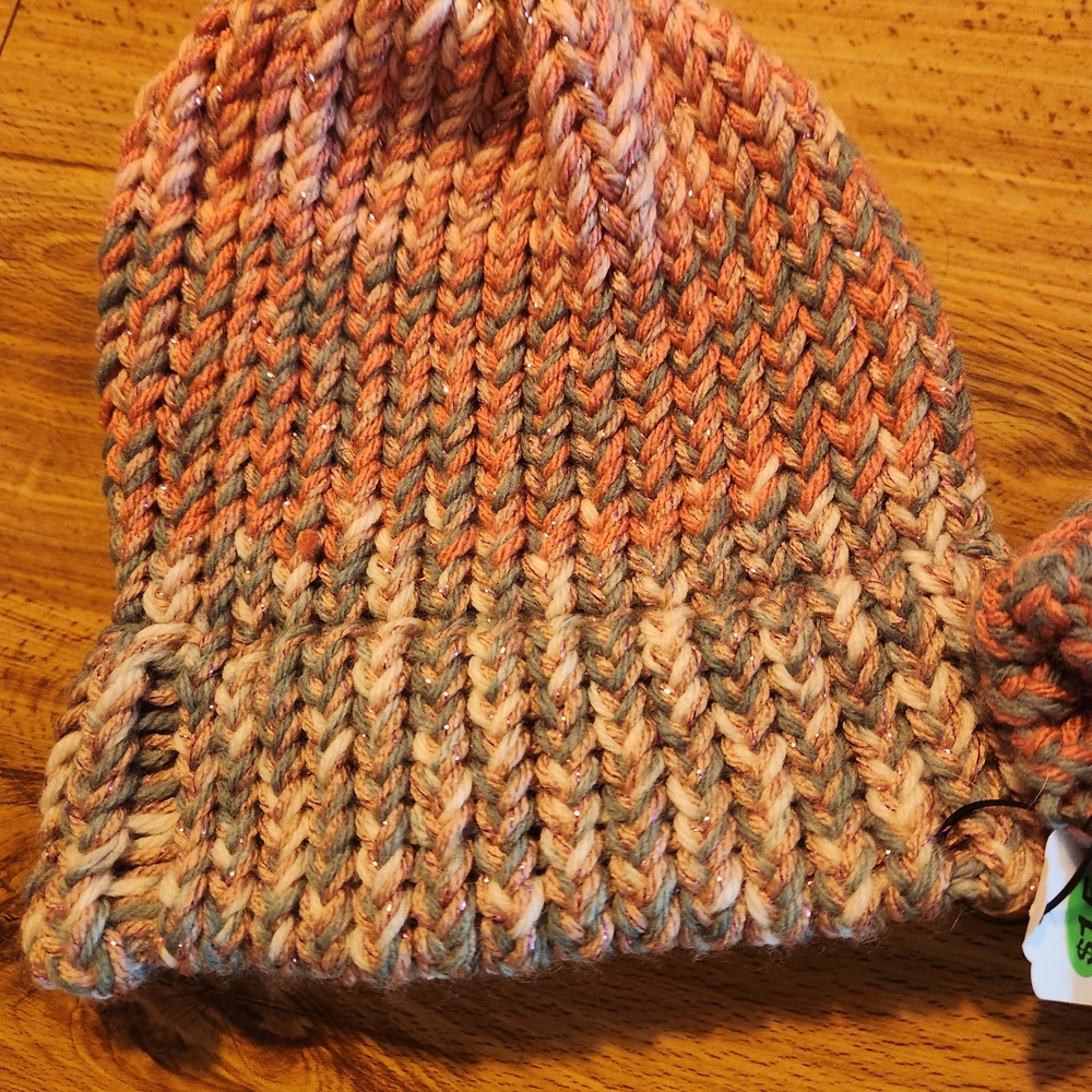 Cozy Multicolor Knit Beanie for Mom & Baby